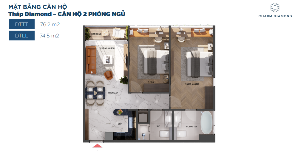 thiet ke du an charm diamond di an binh duong