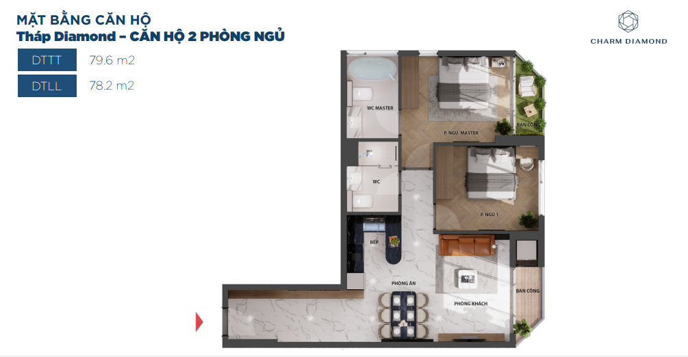 thiet ke du an charm diamond di an binh duong