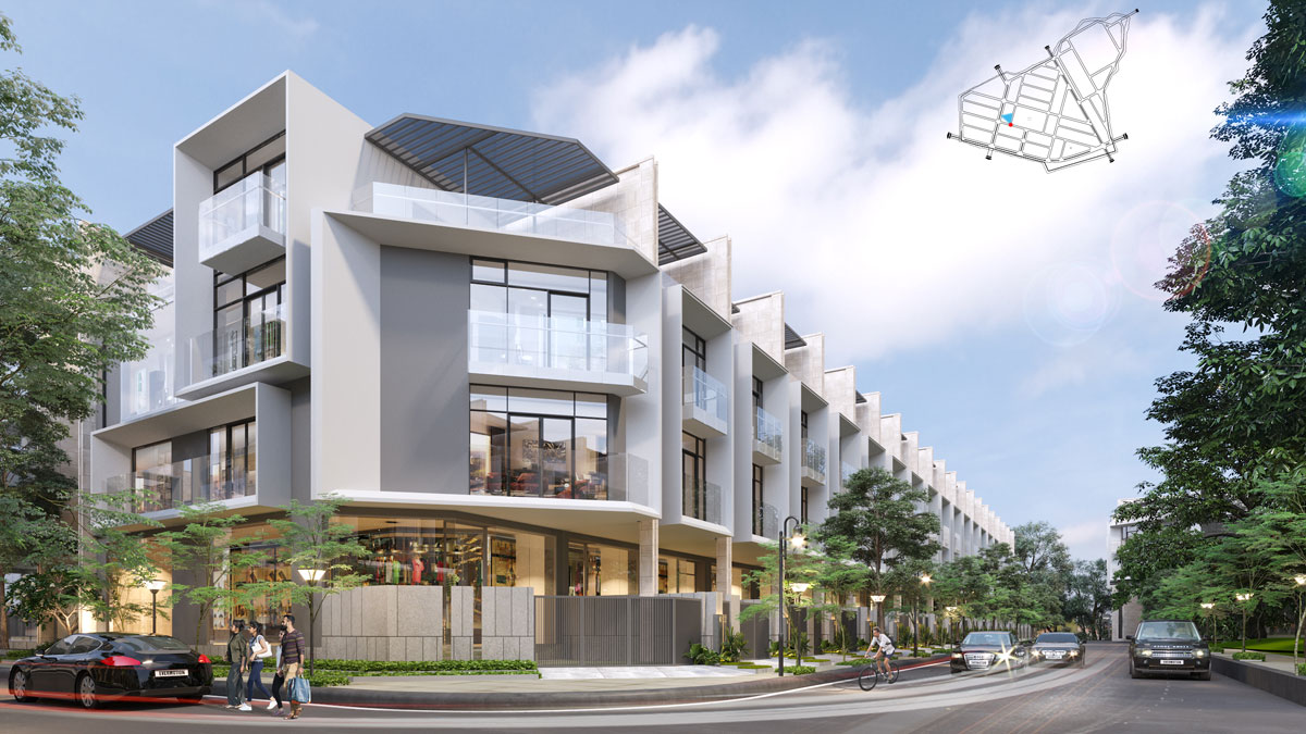 Thiết kế Nhà phố liên kế Dự án Qi Island