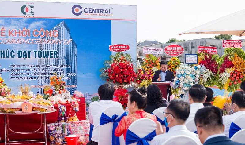 Tiến độ thi công dự án căn hộ Phúc Đạt Tower Đông Hòa Dĩ An